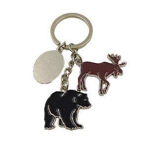 Factory New Arrival Travel Souvenir Keychains Hard Metal Keyring Alloy Die Cast Metal Keychains for Decoration Bags - Product Image 4