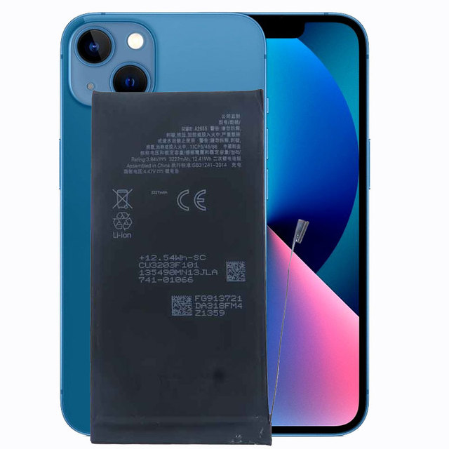 Brand-new I13 Mobile Battery Replacement Surge Performance 3227mAh Lithium Ion Polymer Batteries A2655 Batera for iPhone 13