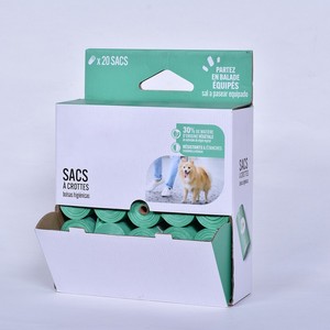 Sacs à déjections canines biodégradables roses parfum lavande avec distributeur, extra épais et résistants, en amidon de maïs mélangé, pour chiens - Product Image 4