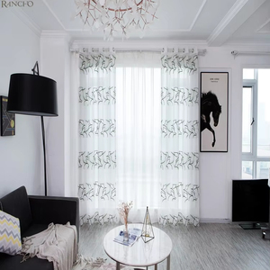 Commercio all'ingrosso fancy ricamo <span class=keywords><strong>tende</strong></span> ready made <span class=keywords><strong>camera</strong></span> <span class=keywords><strong>da</strong></span> <span class=keywords><strong>letto</strong></span> tenda pura - Product Image 1