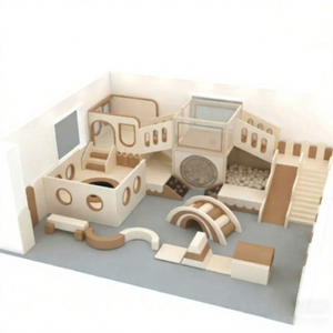 Indoor Playground Wooden Soft <b>Play</b> Center with Climbing Wall and Ball Pool for Kids Use Commercial Grade 100-500kg Capacity - Product Image 1