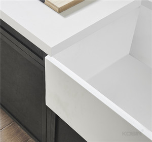 Diseño Popular <span class=keywords><strong>de</strong></span> acrílico puro rectángulo <span class=keywords><strong>de</strong></span> piedra <span class=keywords><strong>de</strong></span> resina lavabo solo delantal frente <span class=keywords><strong>fregaderos</strong></span> <span class=keywords><strong>de</strong></span> <span class=keywords><strong>cocina</strong></span> - Product Image 5