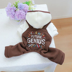 PETCIRCLE Pet <b>Clothes</b>, Dog and <b>Cat</b> Outfits, Hooded Little Genius Overalls - Product Image 5