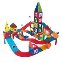 Nouveau modèle de circuit de course magnétique 2026, jouet à l'échelle 1:8, ensemble de 40 blocs de construction magnétiques pour enfants