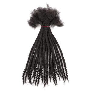 AHVAST Extensions de dreadlocks en cheveux naturels de 0,6 cm avec pointes bouclées douces, pour le marché <span class=keywords><strong>africain</strong></span>, vente en gros - Product Image 4