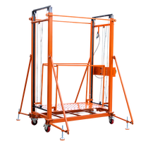 Échafaudage électrique pliable portable à charge de 350 kg, plusieurs modèles, plateformes d'échafaudage avec télécommande