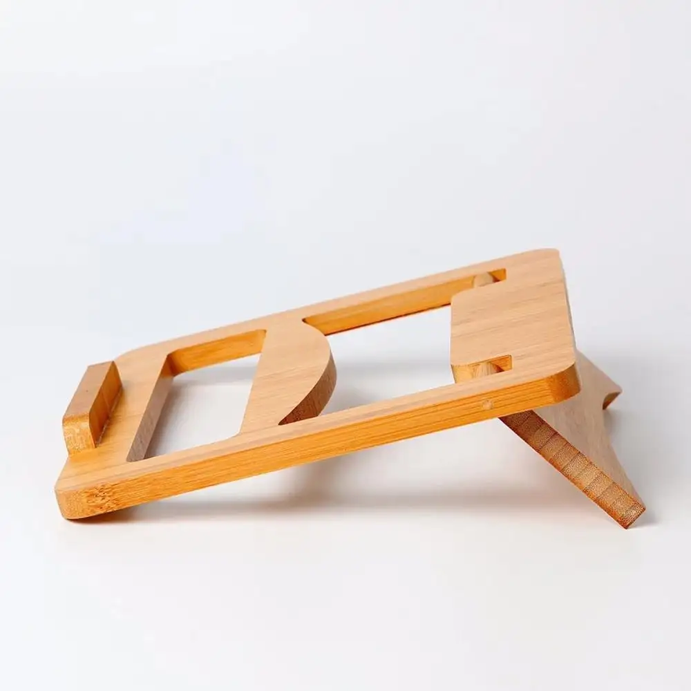 Adjustable Bamboo Laptop Computer Stand/Bed Study Table for Home