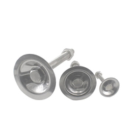 M12/M14/M16 Coupes de pied réglables en acier inoxydable Base de pieds articulés 66mm/76mm Pied de nivellement pour machine à meubles