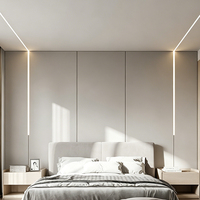 Profilé LED en alliage d'aluminium de haute qualité certifié CE, bande lumineuse à encastrer dans le plâtre, lumière linéaire, profilé en aluminium