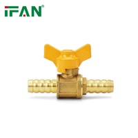 IFAN Vente en gros Vanne de tuyau en laiton forgé, Vanne à raccord mâle fileté, Vanne à gaz, Vanne à gaz naturel