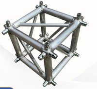 Conector de Truss de Aluminio Anodizado de 6 Caras, Cubo de Unión de 6 Vías con Capacidad de Carga para Montaje de Truss de Iluminación en Exposiciones y Conciertos