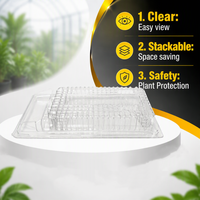 Boîtes d'emballage en plastique pour jardinage personnalisables, solution de transport professionnelle pour pots et jardinières de pépinière