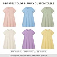 Robe en coton haut de gamme pour femmes, vêtement d'été respirant, faible MOQ, vente en gros, OEM/ODM personnalisable