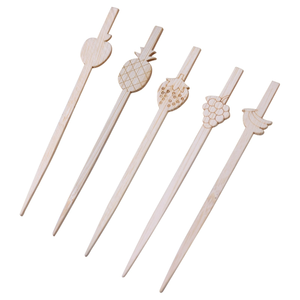 Brochettes de barbecue en bambou, bâtonnets alimentaires en spirale pour pommes de terre, brochettes en bambou de 50cm, brochettes de fruits pour fête - Product Image 5