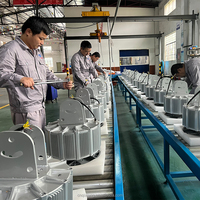 QX 380/220V industriel Singapour mosquée HVLS ventilateur ventilateur de plafond pour atelier