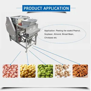 LEHAO machine à éplucher les arachides de soja et les amandes vertes en acier au carbone et acier inoxydable machine à enlever la peau fournisseur