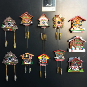 Cuckoo Clock Germany 3D Refrigerator Magnet Travel Sticker Souvenirs Huis Keuken Decoratie Duitsland Koelkast Magneet Brown1st