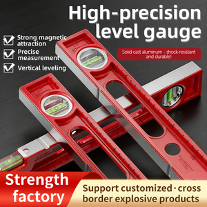 ميزان تسوية مغناطيسي من سبائك الألومنيوم عالي الدقة، أداة قياس للبناء والتشييد، مسطرة تسوية - Product Image 3