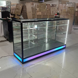 Vitrinas de Vidrio y Aluminio para Tiendas de Cigarrillos, Exhibidores de Tabaco con Luz de Colores, Vitrinas de Vidrio para Tiendas Minoristas - Product Image 5