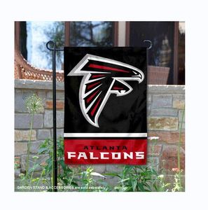 Nouveau drapeau de jardin imprimé numériquement double face 100% polyester des Falcons d'Atlanta - Product Image 5