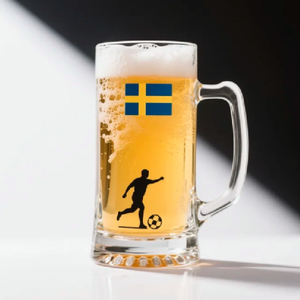 Verre à bière moderne personnalisé en gros, incassable, avec décalcomanie sur mesure pour bar à domicile et brasserie - Product Image 6