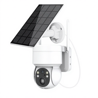CXS Solar-Powered Low-Power Dome Security Camera Wireless Wi-Fi TF Card & Cloud Storage Battery-Powered Surveillance