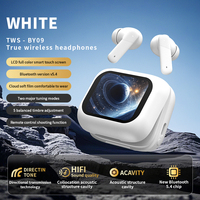 Écouteurs sans fil en stock avec ANC, affichage numérique, étanchéité IPX5, son Hi-Fi, compatibles avec hub Type-C