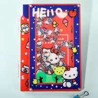 [Shake Shake Creative Style] Cuaderno de Hojas Sueltas de Acrílico y Pulpa de Madera Zootopia para Estudiantes, Bloc de Notas y Diario