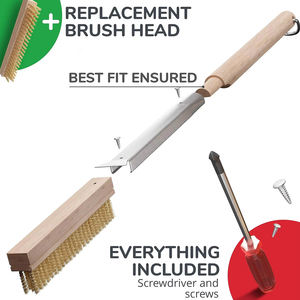 <span class=keywords><strong>Brosse</strong></span> <span class=keywords><strong>à</strong></span> griller <span class=keywords><strong>en</strong></span> <span class=keywords><strong>laiton</strong></span> de 26 pouces, <span class=keywords><strong>brosse</strong></span> <span class=keywords><strong>à</strong></span> barbecue <span class=keywords><strong>pour</strong></span> la cuisine <span class=keywords><strong>en</strong></span> plein air, outil de nettoyage de barbecue <span class=keywords><strong>à</strong></span> poils doux et résistants - Product Image 3