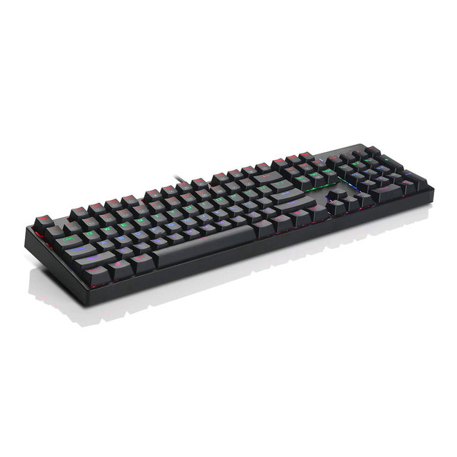 104-Key Wired USB-C Mechanical Gaming Keyboard with Outemu Switches RGB Backlit Programmable Keys & Plug and Play