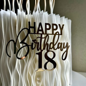Decoración de Pastel de Acrílico para <span class=keywords><strong>Cumpleaños</strong></span> Número <span class=keywords><strong>18</strong></span>, Decoración para Mesa de Postres, Inserto Decorativo para Pastel, Adornos para Pastel - Product Image 4