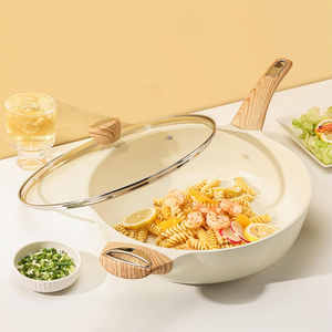 High Quality Ceramic Nonstick Die <b>Cast</b> Aluminium Bakelite Handle Oven Safe Eco-Friendly 4-5L Capacity Gas & Induction Frying <b>Pan</b> - Product Image 3