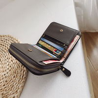 Dompet Koin Portabel Multifungsi Anti Air Model Terbaru, Dompet Kartu Mini Murah untuk Wanita, Bahan PU