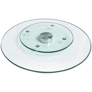 Piatto rotante sostenibile da 12 pollici in vetro temperato trasparente - Product Image 2