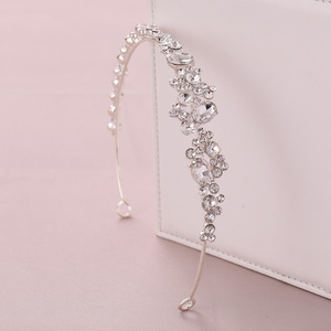 Accessoires de cheveux en cristal coréens exquis, couronne de mariée, bandeau de <span class=keywords><strong>mariage</strong></span>, coiffe de princesse pour bal de promo, bandeau pour robe de mariée blanche - Product Image 3