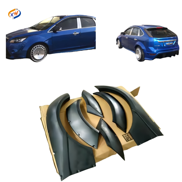 The Fender for the fox LB-style Wide Body Kit Front Bumper Pulley Brow Skirt for the Ford Focus Upgrade Performance Kit