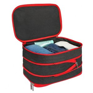 Sac de rangement pliable pour vêtements, grande capacité, imperméable, avec double fermeture éclair, certifié BSCI, sac de voyage compressible - Product Image 1