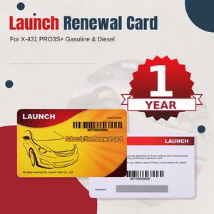 บัตรต่ออายุการสมัครสมาชิก LAUNCH Renewal Card สำหรับ X-431 PRO3S+ น้ำมันเบนซินและดีเซล 1 ปี - Product Image 1
