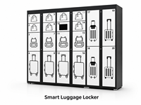 Casillero Inteligente para Equipaje en el Vestíbulo del Hotel, Gabinete de Almacenamiento de Autoservicio con Iconos Visuales para Atracciones Turísticas y Negocios de Alquiler