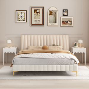 Comodino Bianco con Cassetto, Tavolino Moderno dal Design Ondulato, Tavolino Compatto per Camera da Letto e Soggiorno - Product Image 6