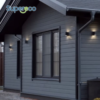 Panneaux muraux 3D en WPC imperméables modernes, panneaux muraux extérieurs pour hôtels et villas, décoration extérieure pour la maison