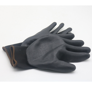 CE Negro Blanco Gris Nylon PU Recubierto Guantes de trabajo de seguridad Todos los tamaños 6 7 8 9 10 11 S M L XL XXL Pequeño Medio Extra grande para hombres - Product Image 4
