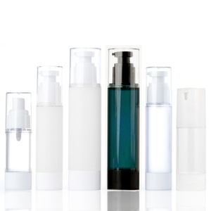 Round 30ml 50ml Cream Liquid Serum Travel clear Cosmetic 100ml Spray Plastic Containers 30 ml Airless <b>Pump</b> <b>Bottle</b> Lotion <b>Bottle</b> - Product Image 1