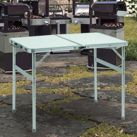 Table de pique-nique portable en aluminium, design moderne, pour l'extérieur, meuble de camping pliable et facile à transporter pour dîner ou camping