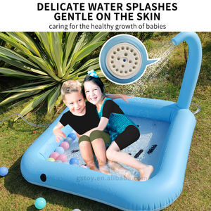 Tapis de jeu d'eau gonflable <span class=keywords><strong>pour</strong></span> enfants, piscine à éclaboussures <span class=keywords><strong>pour</strong></span> enfants et tout-petits, jouets d'eau d'extérieur <span class=keywords><strong>pour</strong></span> l'été - Product Image 4