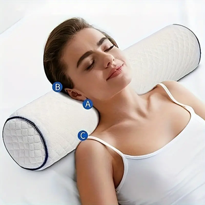 Bantal gulung busa memori leher serviks, bantal guling, bantal leher bulat mendukung untuk bantal tidur Guling untuk tempat tidur - Product Image 2