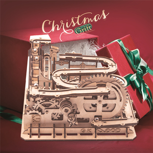 2025 meilleurs cadeaux de noël éducatifs enfants marbre course 3D Kits de construction Puzzle complexe mécanique en <span class=keywords><strong>bois</strong></span> artisanat décoration jouet - Product Image 4