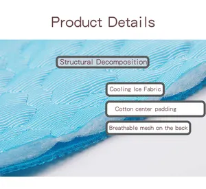 Summer Self-Cooling <span class=keywords><strong>Pet</strong></span> Mat Wasch bare Stoff Zwinger Decke für Hunde Heißes Wetter Schlaf Pads <span class=keywords><strong>Cool</strong></span> Pats Crate <span class=keywords><strong>Ice</strong></span> Silk Kennel Mat - Product Image 2
