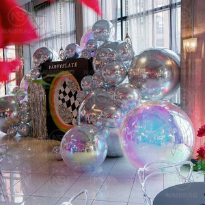 Yanardöner kabarcıklar şişme ayna top/küreler/balon olay parti düğün dekorasyon toptan büyük parlak noel topları - Product Image 4