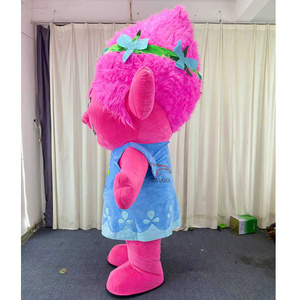 Costumes de mascotte gonflables de personnages de dessins animés <span class=keywords><strong>Trolls</strong></span>, filles magiques, esprits, 2,2 m, 2,6 m pour adultes, tenue de cosplay, combinaison gonflable - Product Image 2